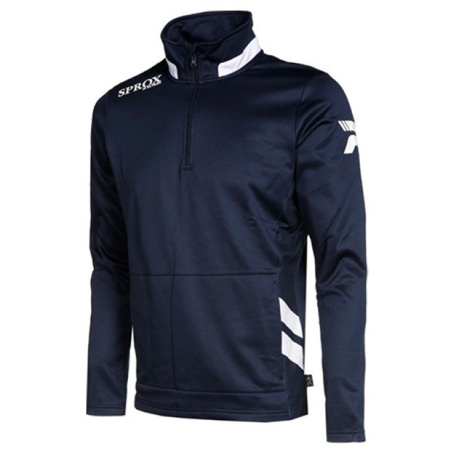 HALF ZIP SWEATER WITH HIGH COLLAR SPROX115 - v5